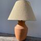 Terracotta ceramic lamp