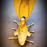 Bronze ashtray representing a fly