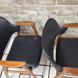 Pair of armchairs by Cees Braakman for Pastoe 1960