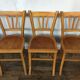 Série de 6 chaises bistrot Baumann troquet brasserie parisienne