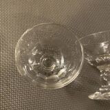 Verre à liqueur à facette Napoléon 3