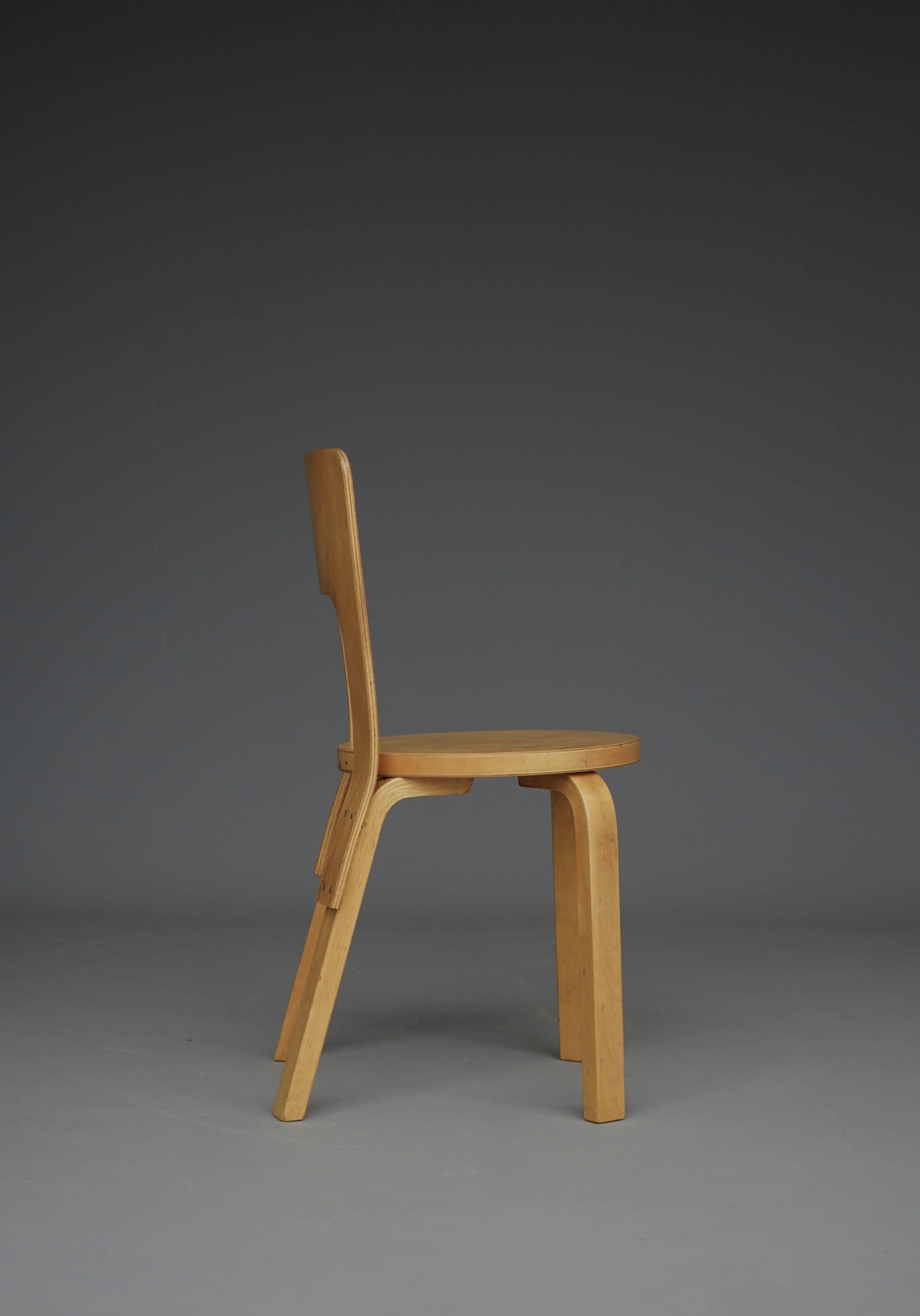 Model 66 Side Chair by Alvar Aalto for Artek, 1940s