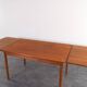 Table à manger extensible en teck danois des années 1960.