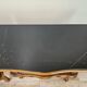 1950s Chippendale bedside tables with black glass
