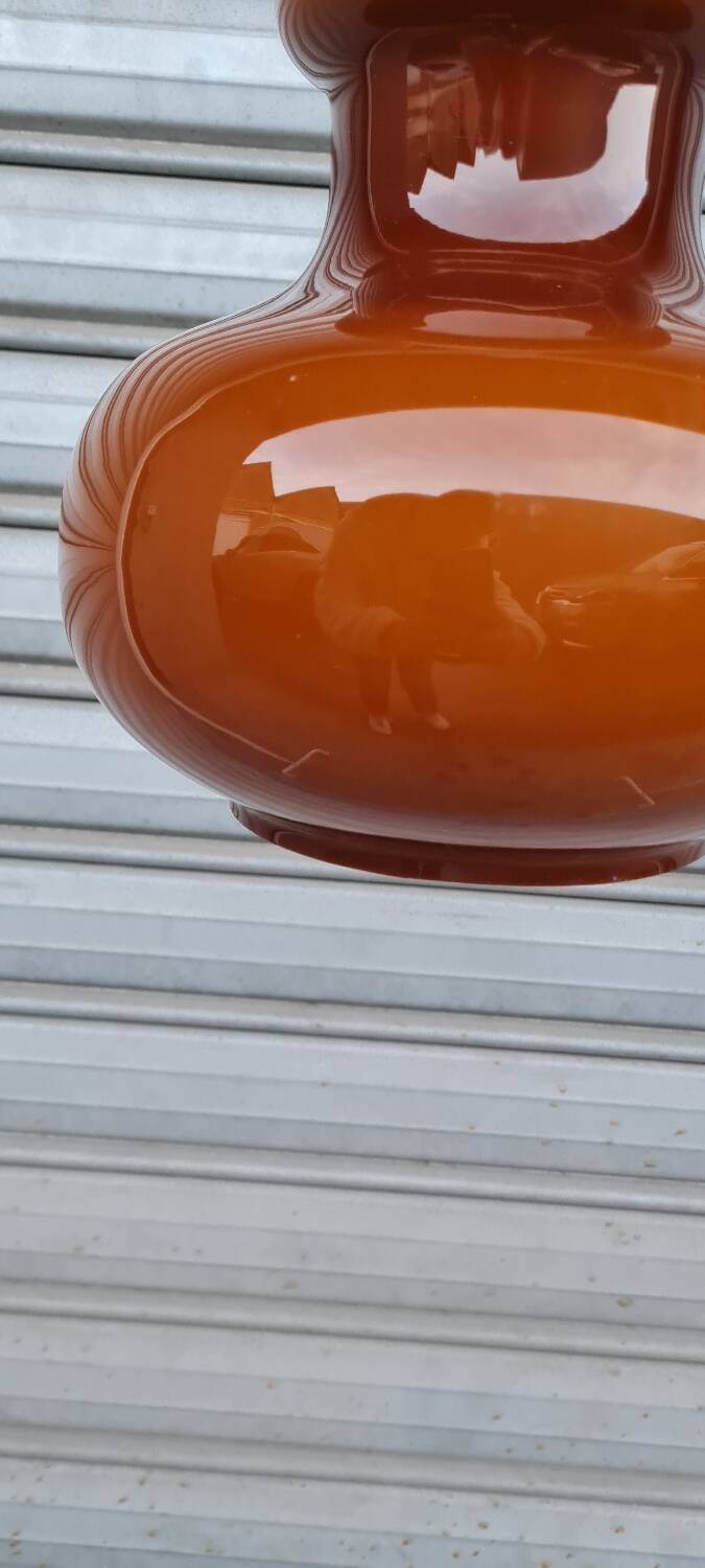 Scandinavian pendant light in opaline glass