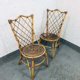 Duo rattan chairs