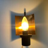 Applique murale Art Déco scandinave en métal/cuivre vintage