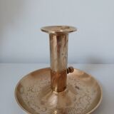 Brass candle holder, cellar rat
