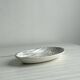 Tidy, small black and white designer dish Salins France.