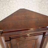 Biedermeier Mahogany Corner Cabinet, 1870