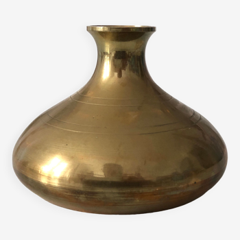 Vase ancien laiton doré