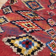 Tapis marocain unique - Tapis Art déco vintage - Tapis Boucharouit