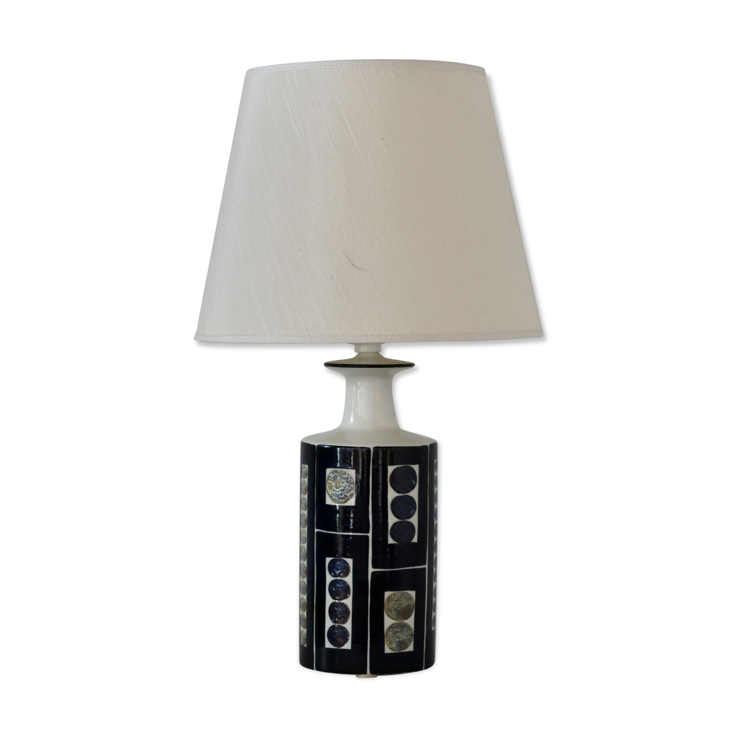 Table ceramic Inge Lise Koefoed, Denmark 1960's lamp