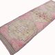 Tapis de couloir vintage rose clair 3x11, 99x343 cm