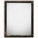 Antique French mirror from the late 19th century with a black painted frame.