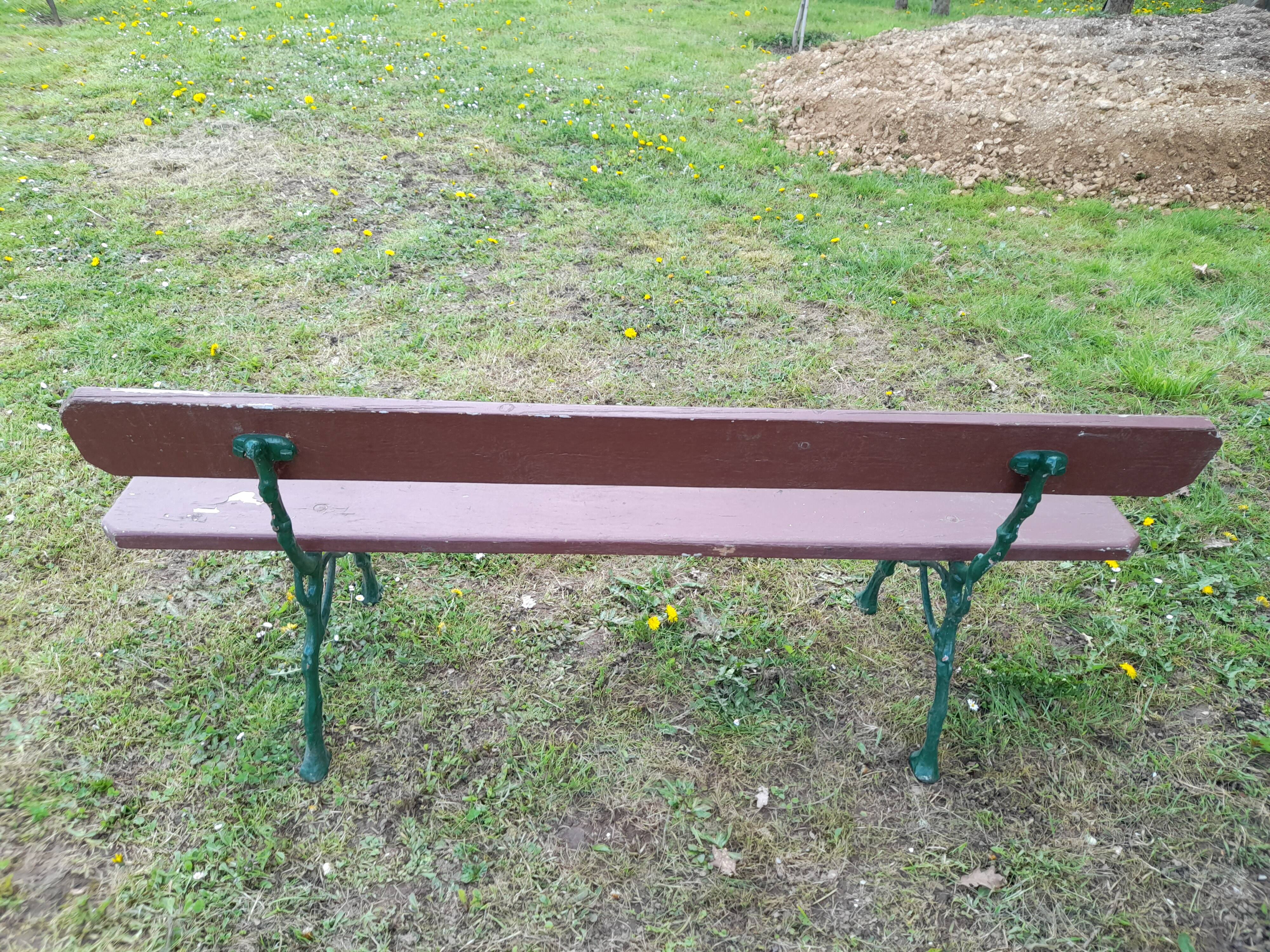 Cast-iron garden bench 1900