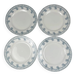 Set de 4 assiettes plates