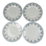 Set of 4 flat plates St Amand, circa 1930