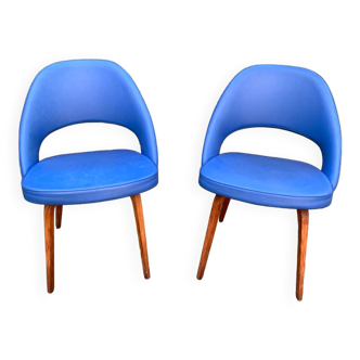 Paire de chaises conférence d'Eero Saarinen, Knoll