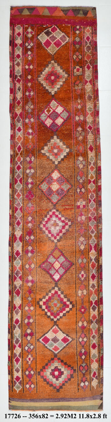 3x12 oriental herki runner rug, 82x356cm