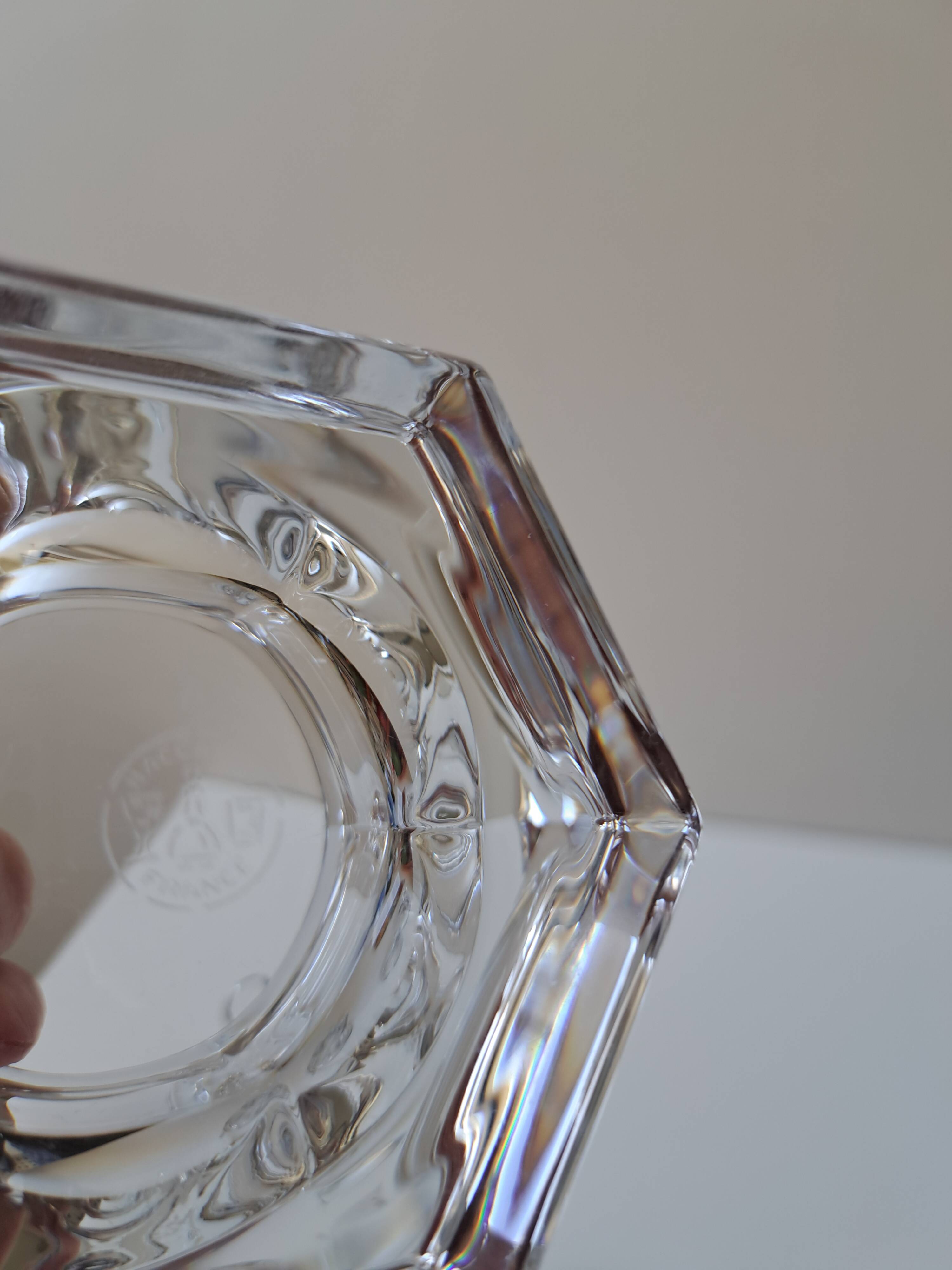 Set of a Harcourt Baccarat mustard and sugar bowl