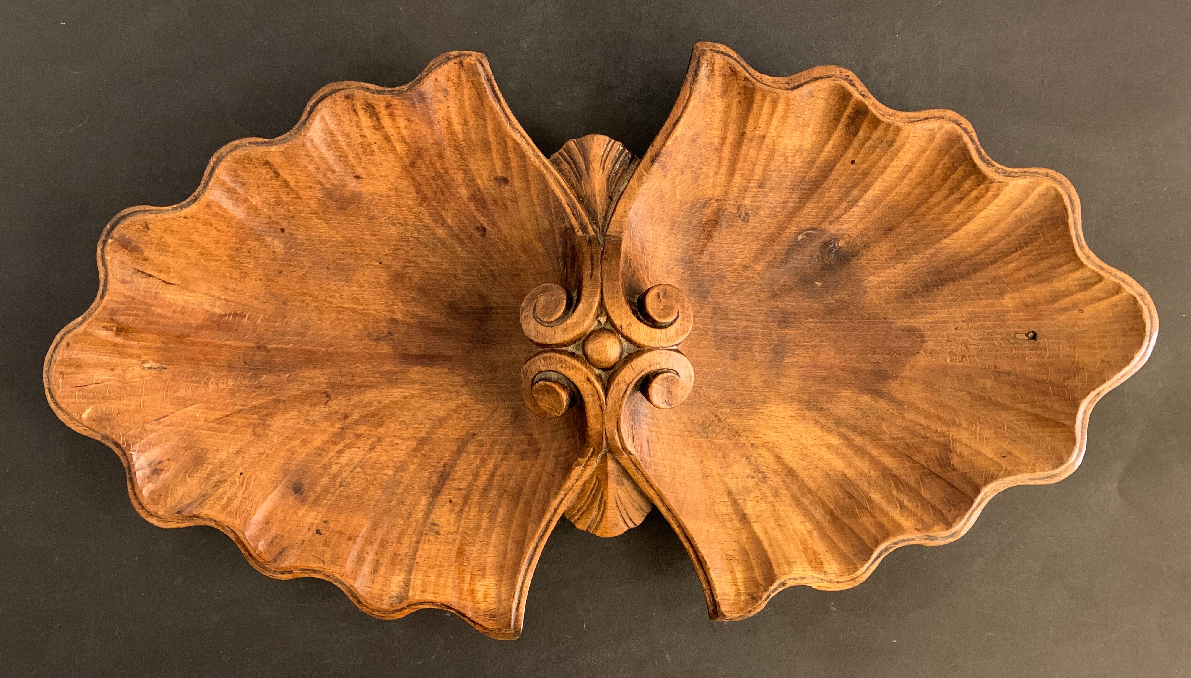 Coupe à fruits ou centre de table en bois