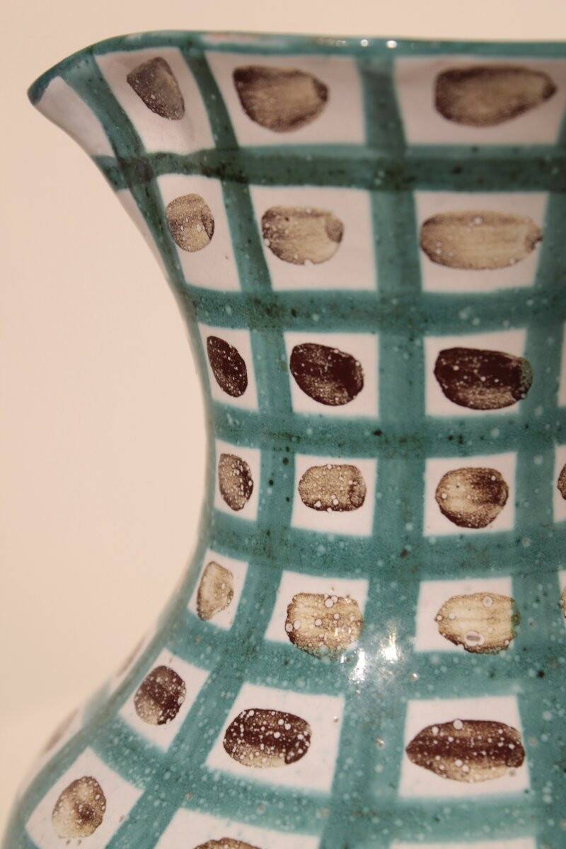 Large ceramic pitcher by Robert Picault, Vallauris.