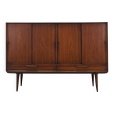 Rosewood highboard, Danish design, 1970s, manufacturer: Omann Jun