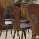 Ensemble de 8 chaises Baumann modèle “Gentiane” Henri Julien 1960’s