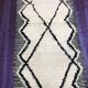 Handmade pure wool traditional hallway rug size 75/300 cm