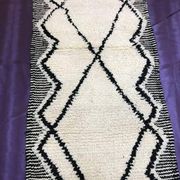 Tapis en laine pure fait main de couloir traditionnelle taille 75/300 cm