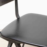 Chair "Result" Friso Kramer imitation leather black