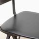 Chaise "Result" Friso Kramer simili cuir noir
