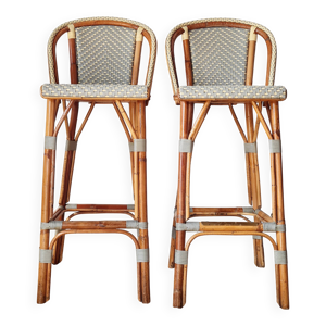 Paire tabourets - bicolore