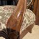 Antique Louis XV cabriolet armchair - floral fabric