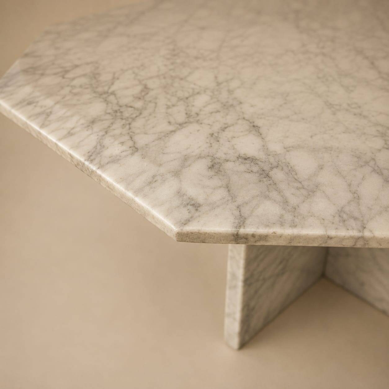 Vintage marble coffee table, 1970s
