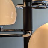 Italian Space Age chandelier with 3 opaline lights from the 60s and 70s