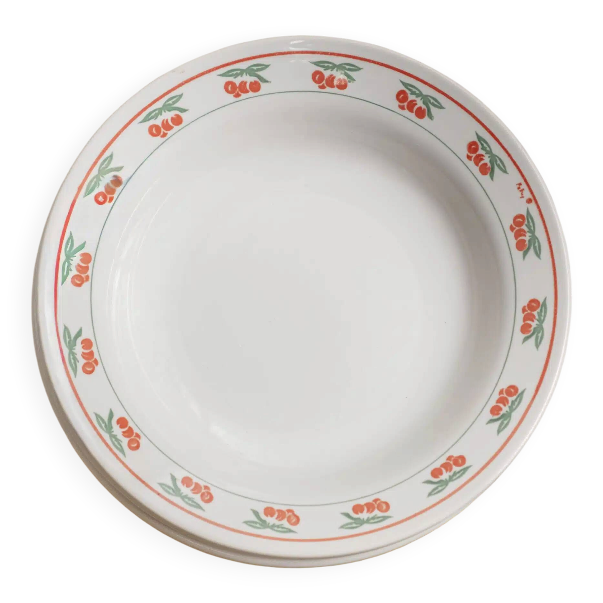 Lot de 6 assiettes creuses « Tomates d’été »