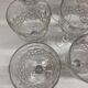 Set of 12 cut crystal stemmed glasses from the Nancy crystal factory, art deco