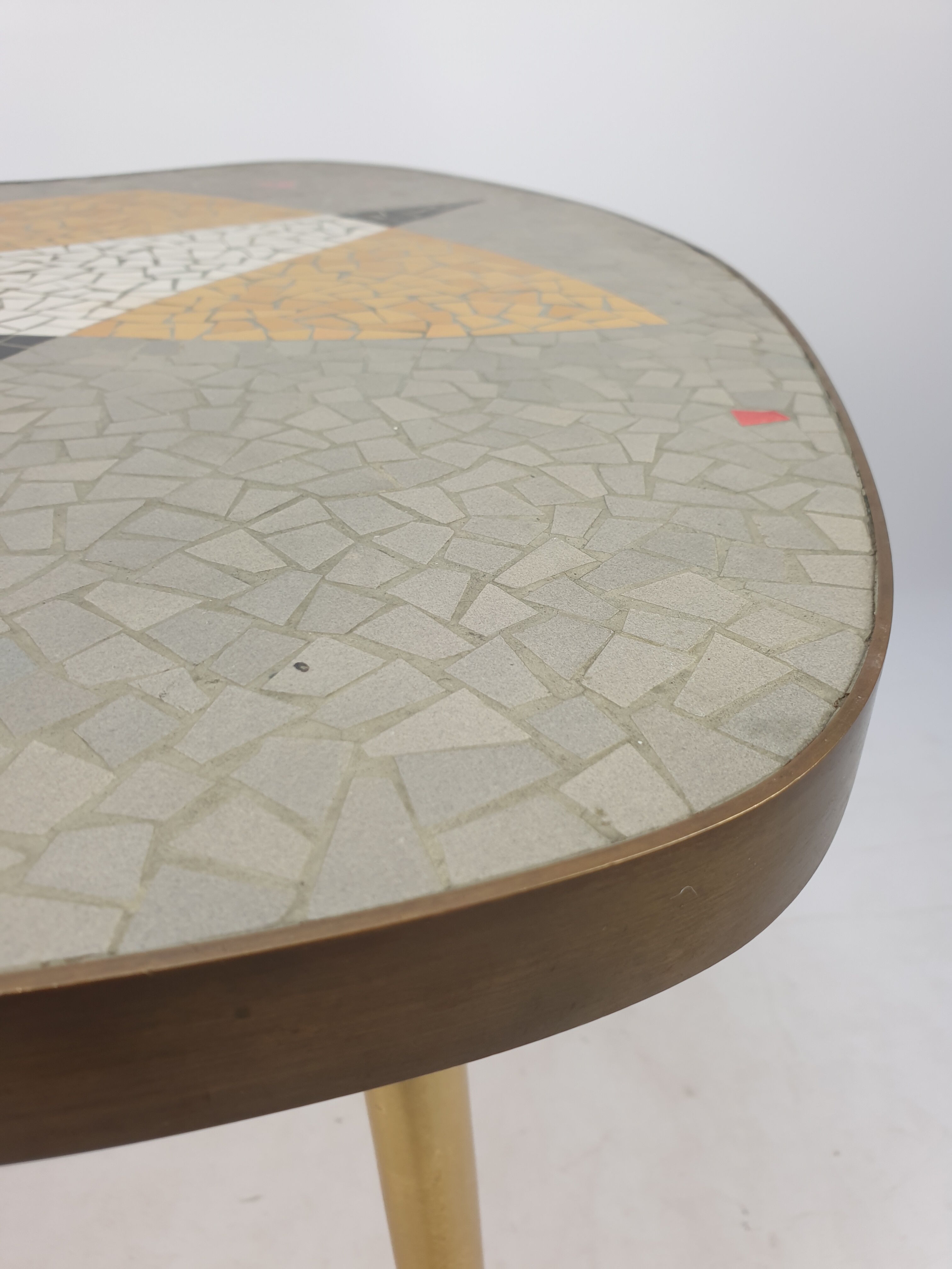 Mosaic coffee table by Berthold Müller, 1950s
