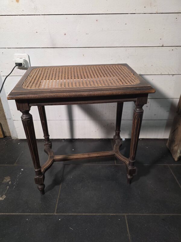 Tabouret de piano style Louis XVI en chêne