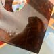 Vintage 70's lucite plexi tortoiseshell magazine rack