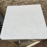 Furniture stored bottle in enamelled sheet metal