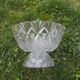 Crystal footed fruit bowl