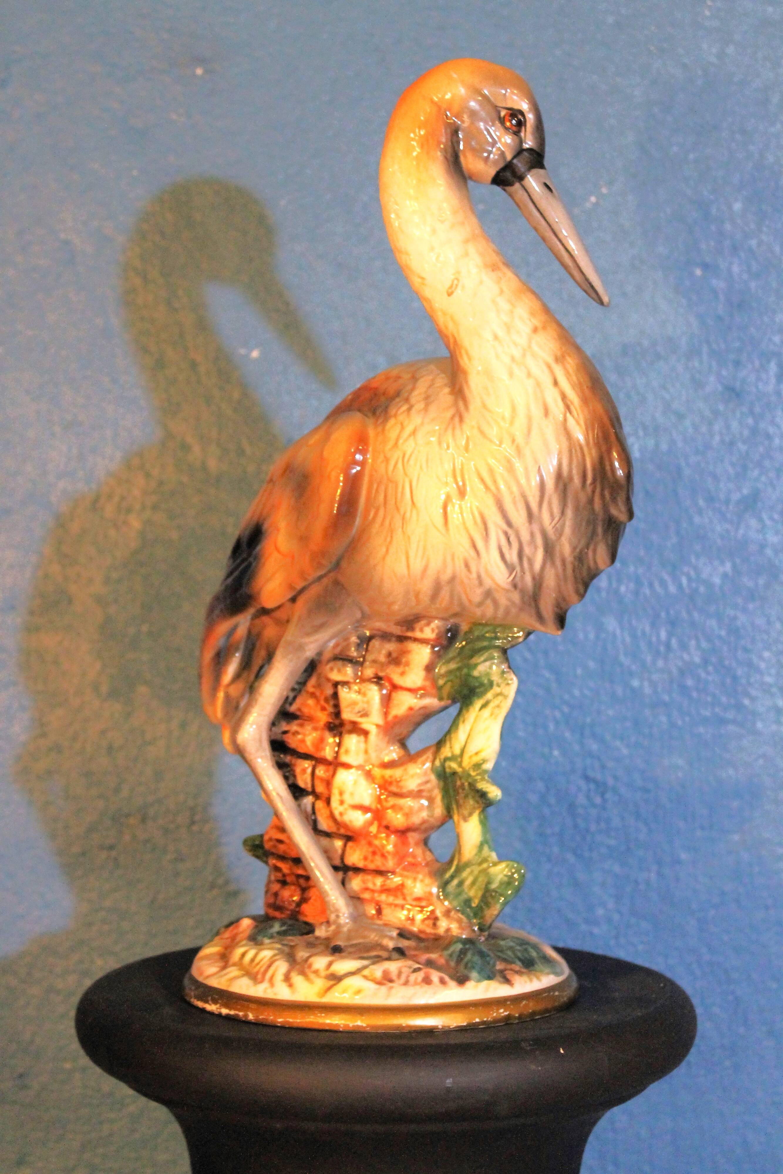 Statuette "stork" Italy 1960s