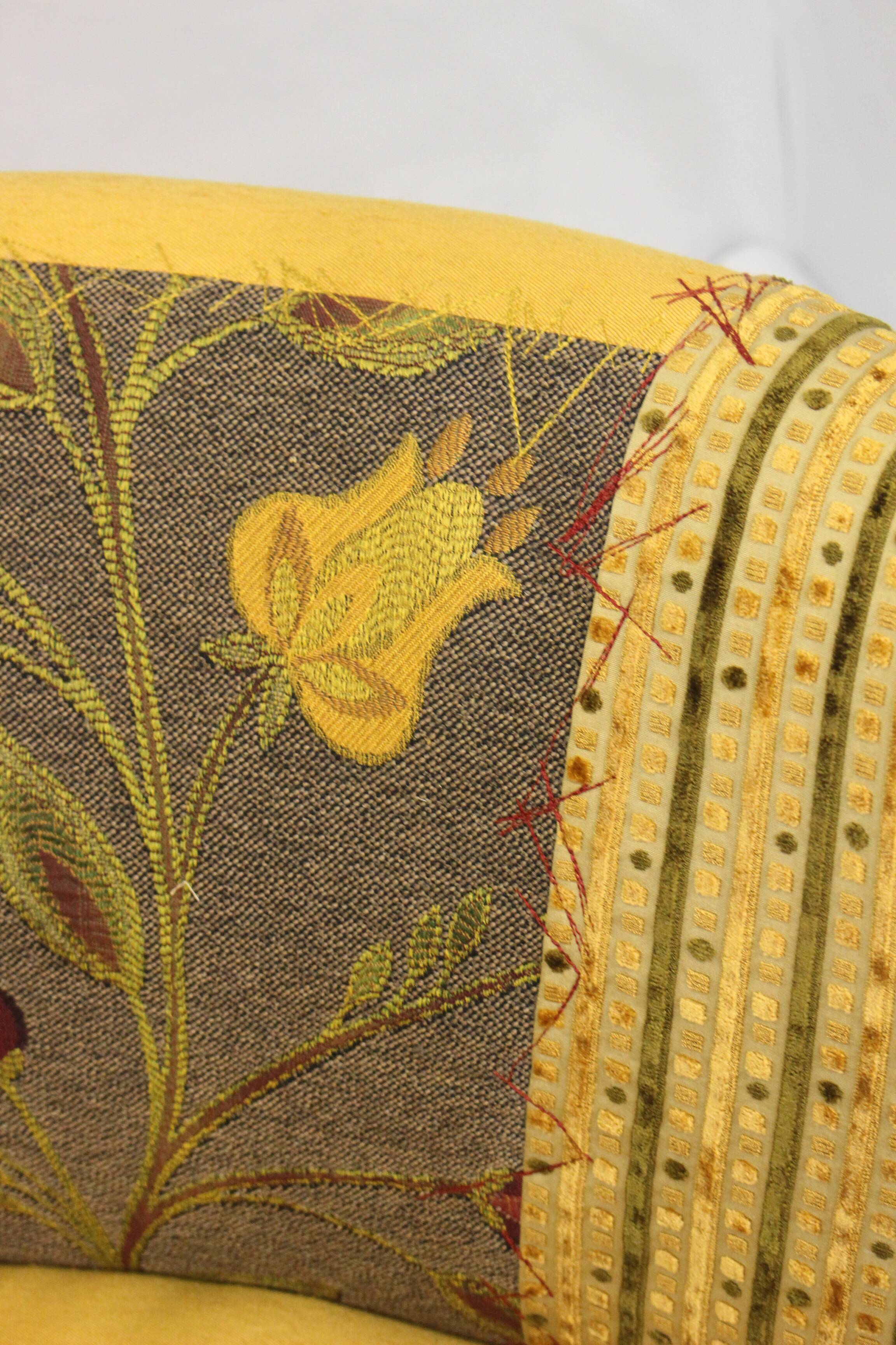 Chair vintage year 50 tissue "Lelièvre"