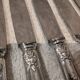 12 silver-plated table knives, Ercuis silversmith, Louis XV style, 29