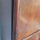 Empire walnut burl secretary