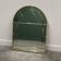 Vintage 1970s brass arched cathedral mirror – bevelled glass wall mirror