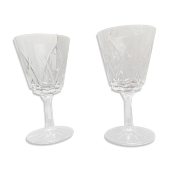 Lot de deux verres à pied